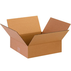 13 X 13 X 4 Corrugated Cardboard Boxes, Flat 13″L X 13″W X 4″H, Pack of 25 | Shi