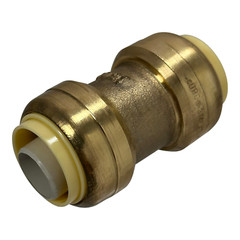 12 Pcs 3/4″ x 3/4″ Push Fit Coupling, Lead Free Brass