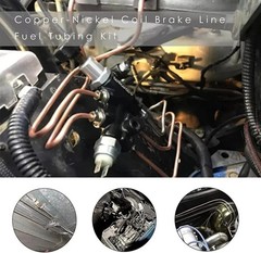 25 Ft. 3/16 OD Copper Nickel Brake Line, Rustproof Brake Line Tubing Coil and