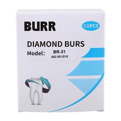 100pcs Dental Diamond Burs for High Speed Handpiece Friction Grip Burs 1.6mm USA