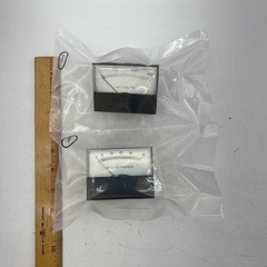 Branom Instrument 0-150 AC Volts & 0-75 A-C Amperes Panel Gauge Meters Mixed Lot