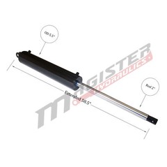 Hydraulic Cylinder Welded Double Acting 5″ Bore 24″ For Log Splitter 5×24 NEW