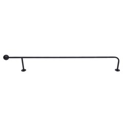 Wall Mounted Clothes Rack Clothing Racks For Hanging Clothes Closet Rod Black