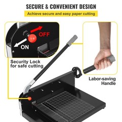 12″ Width Guillotine Paper Cutter Heavy Duty Stack Paper Trimmer HOT UPDATED