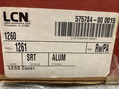 LCN 1261 Door Closer Rw/PA Interior/Exterior Aluminum Finish – New