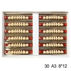 Dental Acrylic Denture Resin Teeth Upper Lower Full Set Shade A1/A2/A3 3/8/16 SM