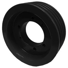 V-Belt Pulley, Cast Iron, 2.65 In Od, 43V265ja