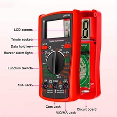 Digital Multimeter Voltmeter DM850 AC DC Ammeter Ohmmeter Volt Meter Tester Ohms