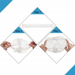 100-1000 Count Disposable Hair Net Non-Woven Head Bouffant Hair Cap 24″ White