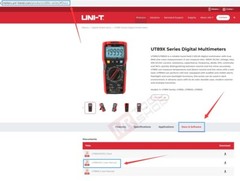 UNI-T TRUE RMS Digital Multimeter AC DC Volt Amp meter LED NCV Test Cap Ohm Freq