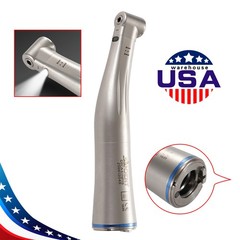 SANDENT Dental 1:1 Fiber Optic LED Contra Angle Handpiece Push Button E-type DT