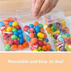 – 13″ x 15″(200 Count) Large Zip Poly Bags – Clear Plastic Reclosable Storage…