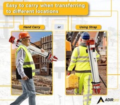 Universal Survey Tripod – Aluminum Laser Level Tripod – Transit Level Tripod