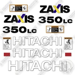 Fits Hitachi ZX350LC-5N Decal Kit Excavator- 7 YEAR OUTDOOR 3 VINYL!