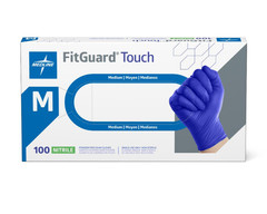 FitGuard Touch Powder Free Nitrile Gloves MEDIUM