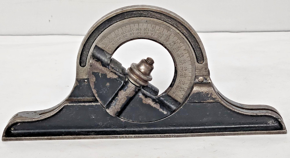 The L S Starrett Co. ATHOL MASS. Protractor Head Starrett No. 490