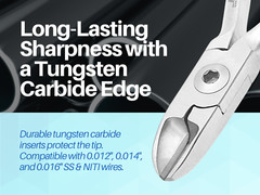Orthodontic Dental Wire Cutter w/ Tungsten Carbide Inserts ARTMAN
