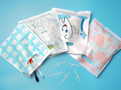 100 Pcs Dental Bags, 9 X 8 Inches Tooth Patient Care Goodie Bags, for Dental …