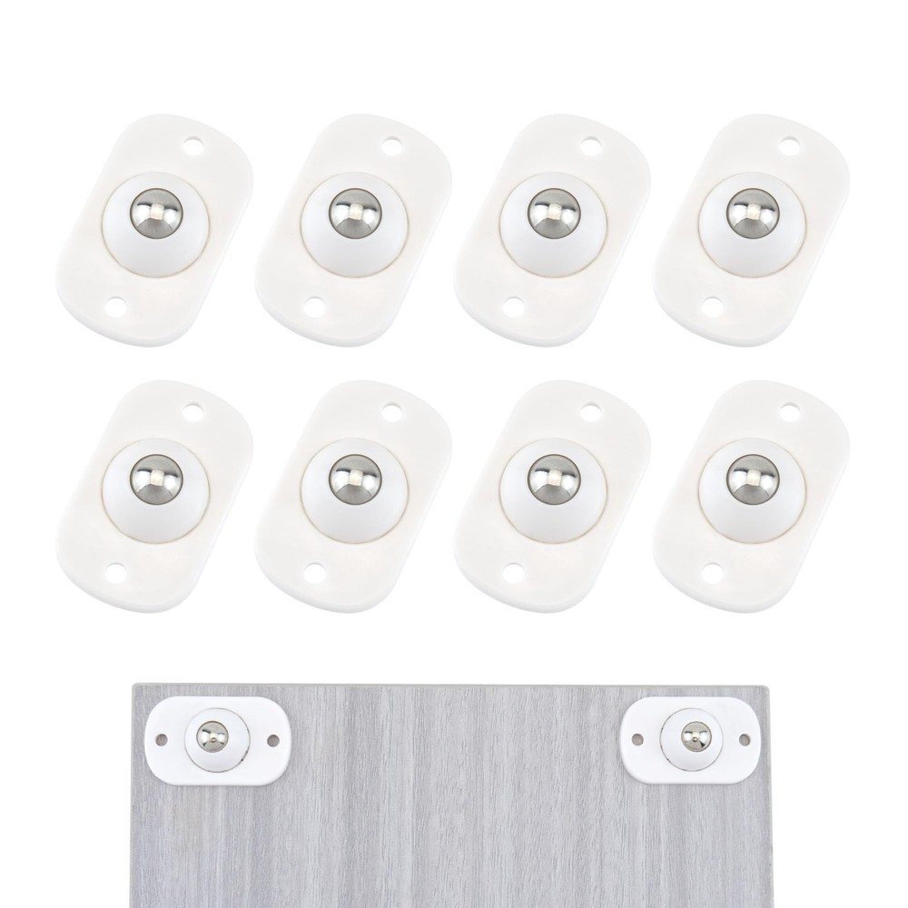 Quacc 8 PCS Self Adhesive Caster Wheels Appliance 360° Swivel Glide Smoothl