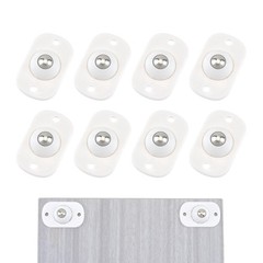 Quacc 8 PCS Self Adhesive Caster Wheels Appliance 360° Swivel Glide Smoothl