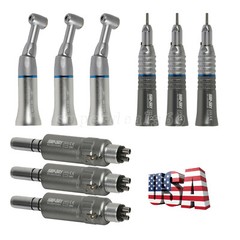 Dental Low Speed Push Contra Angle Straight E-type Motor 2/4H Kit Fit NSK YAD By