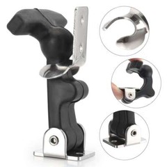 2Pcs Flexible Hood Hasp Rubber Draw T Handle Latch Stainless Steel Hardware Tool