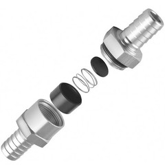 12mm 1/2 Inch Inline Check Valve Fuel Diesel Liquid Oil Air One Way Non Return
