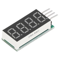 4 Digit 7 Segment Digital Tube Module LED Display Module I2C Interface DC
