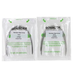 1×Dental Ortho Stainless Steel Rectangular Arch Wire Ovoid Form 16×16 Upper