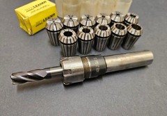 TSD Universal ½” Cap. Collet Chuck 1″ Shank 7.41″ OAL 90528 Machinist Acura Flex