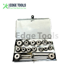 New Engine Valve Seat High Carbon Steel Face HCS Cutter 15 Pc Set USA EDGE TOOLS