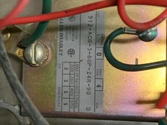 USED ALLEN-BRADLEY SIZE 0 COMBINATION STARTER 512-ACB-3-6GP-24R-90 WITH 509-AOD