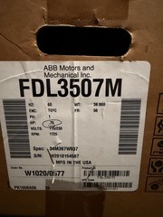 Baldor FDL3507M Farm Duty Motor 0.75HP 1PH 1725RPM 60Hz