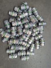 Qty Of 54- Bridgeport 251-RT2XL 3/4″ Raintight EMT Compression Conduit Fittings