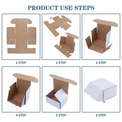 12x10x6 White Shipping Boxes Set of 15, Corrugated Cardboard Mailer Boxes for…