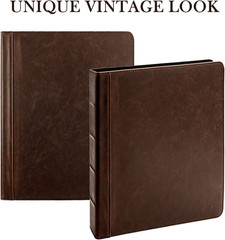 Vintage Professional 3 Ring Binder Organizer, 1-Inch round Rings, 8.5″ X 11″