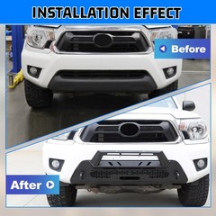 Toyota Tacoma 2012-2015 Mid-width Front Bumper Bull Bar LED Mount Paintable 101S