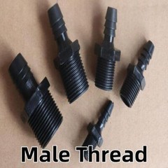 NPT Plastic Male Thread Reducer Connector Barb Hose Pipe Fitting Air Fuel Water