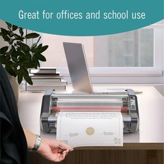 Thermal Laminating Film Roll 2 Pack, 25″x500″, 1.5 Mil, Easy Load, Durable Prote