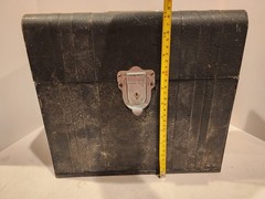 Vintage Porta Metal File Chest Union Steel Chest Corp Black/Green No 1012 No Key