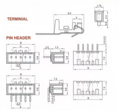 XH2.54mm Female Connector Plug Wire Cable 2/3/4/5/6/7/8/9/10/11/12Pin 10/20/30cm