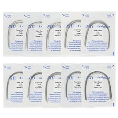 Dental Orthodontic Niti Super Elastic Arch Wires Round Rectangular Ovoid Natural