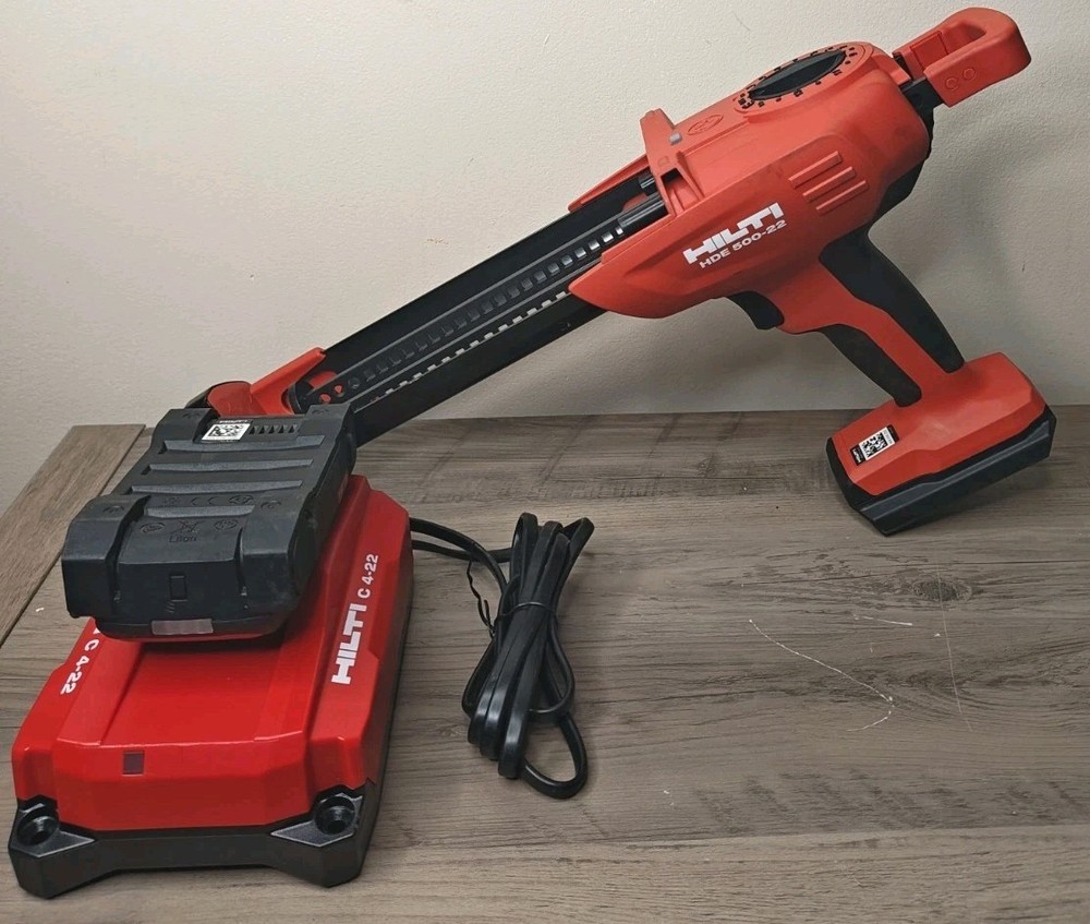 Hilti HDE 500-22 Cordless Adhesive Dispenser Gun Nuron 22V Tool Only W/ Battery