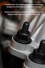(100 Pcs) 5/16″-18 Grade 8 (G) Hex Flange Top Lock Nuts Coarse Zinc Phos & Oil