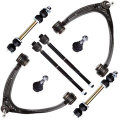 Front Susp Kit 10pc Struts Ctrl Arms Tie Rods Ball Jts 07-14 Cadillac Escalade