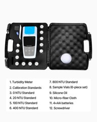 Uimoso Portable Turbidity Meter, 0–1000 NTU Range, ISO 7027 Standard Compliant