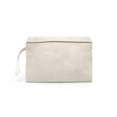 9 x 7.5 Inches Canvas Cotton Reusable Storage Premium Zipper Cosmetic Bags