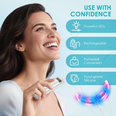 Red Light Therapy for Gums Health Red & Blue 16 LED Portable Personal Oral Care