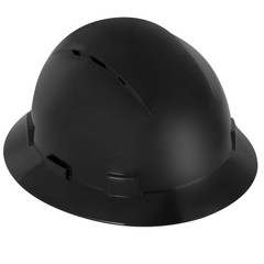 15-436 HDPE Full Brim Hard Hat, Construction Safety Helmet with Vented Holes,…