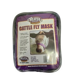 Weaver Leather Weaver Livestock Cattle Fly Mask Adjustable Mesh-Covered Cow